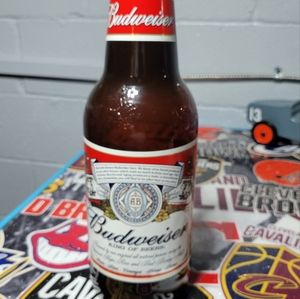 14"H x 4"W Vintage Budweiser Jumbo  Bottle